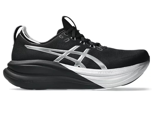 Men's Gel-Nimbus 28 Platinum - Platinum/ Black - The Athlete's Foot