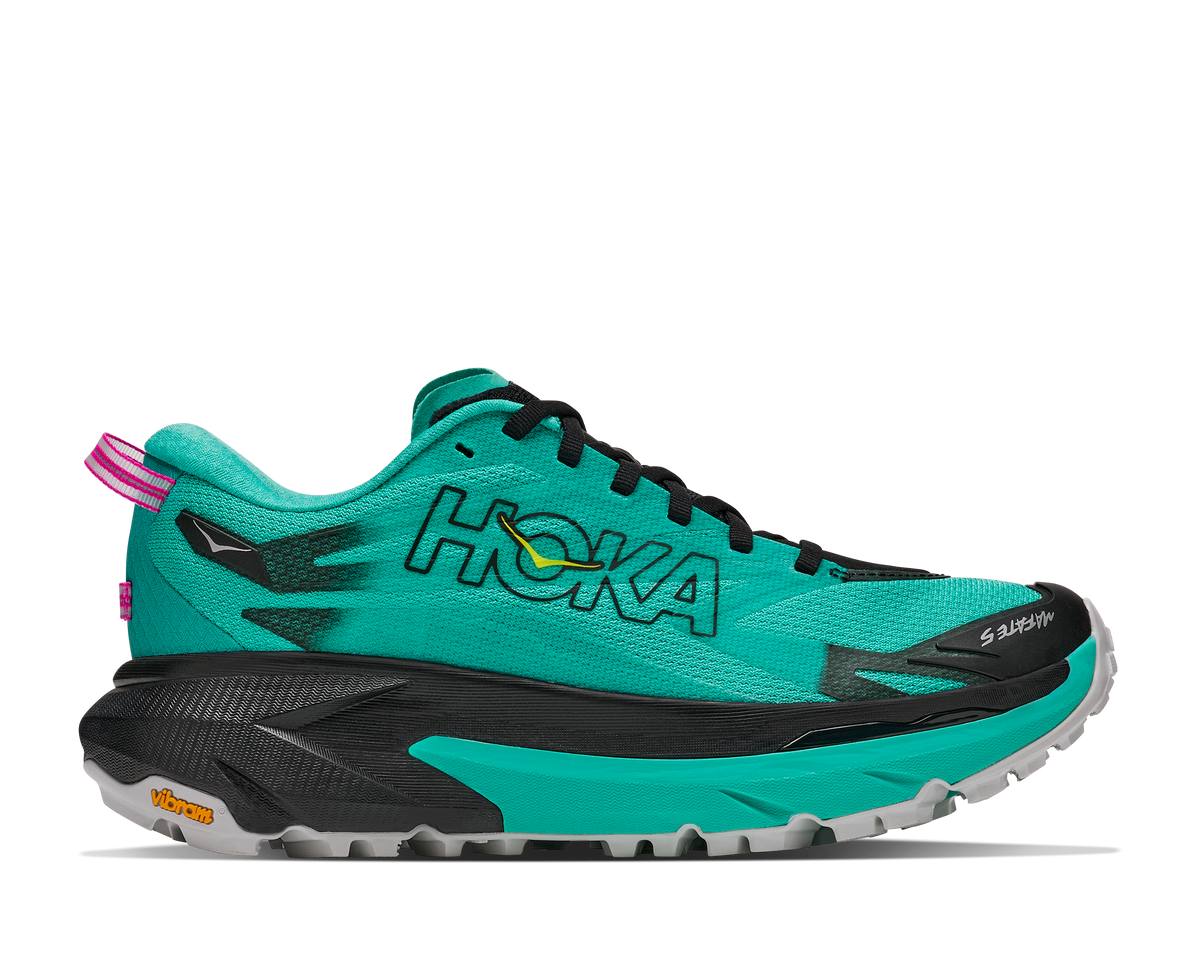Women's Mafate 5 - BLACK / ELECTRIC AQUA