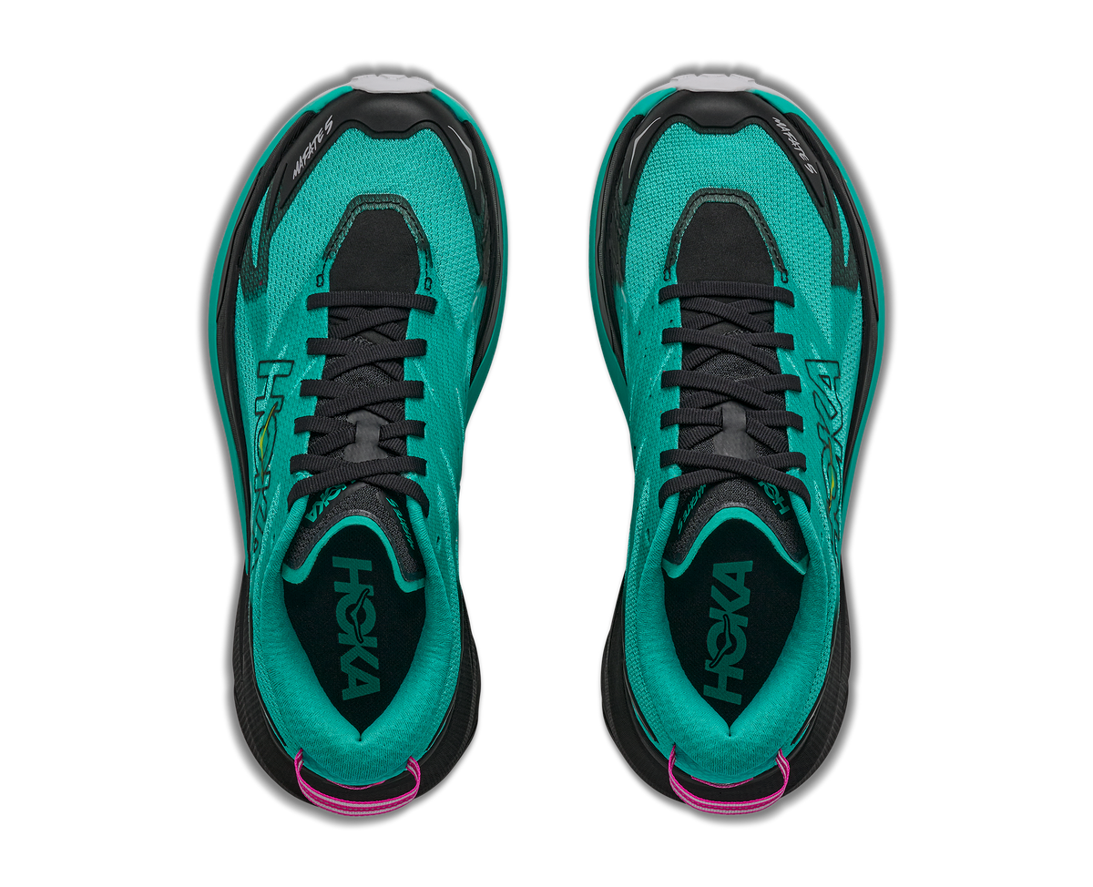 Women's Mafate 5 - BLACK / ELECTRIC AQUA