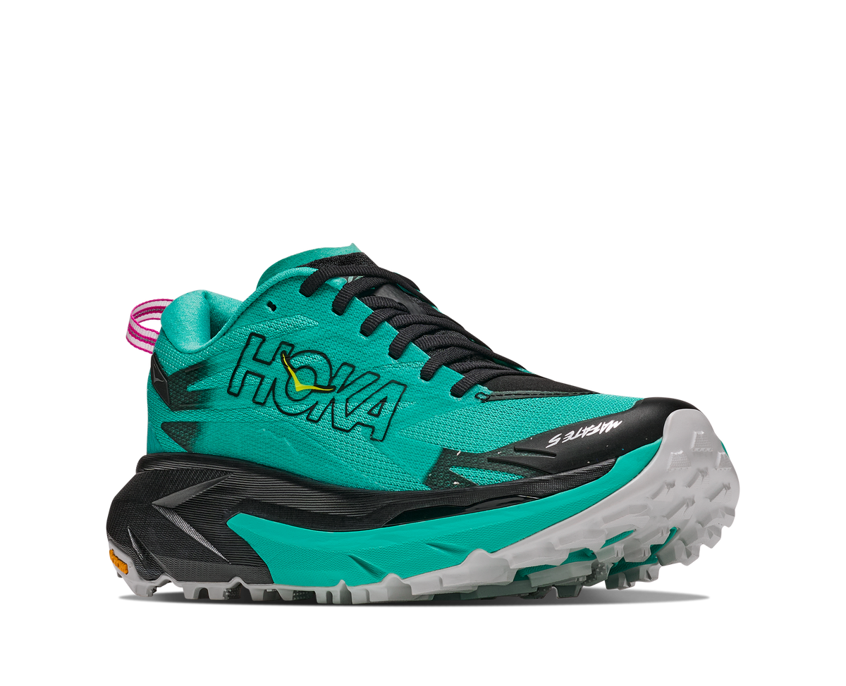 Women's Mafate 5 - BLACK / ELECTRIC AQUA