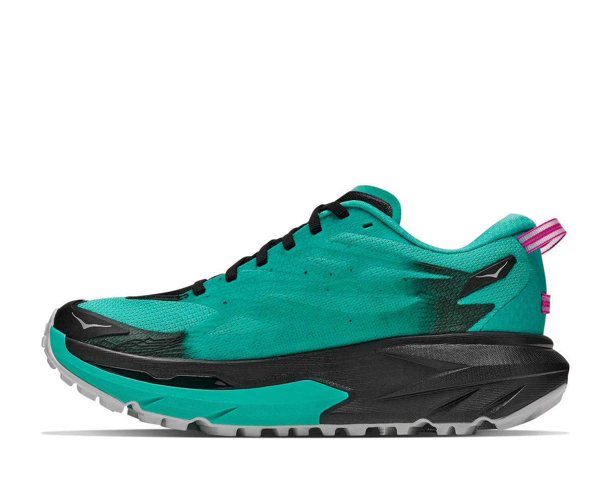 Women's Mafate 5 - BLACK / ELECTRIC AQUA
