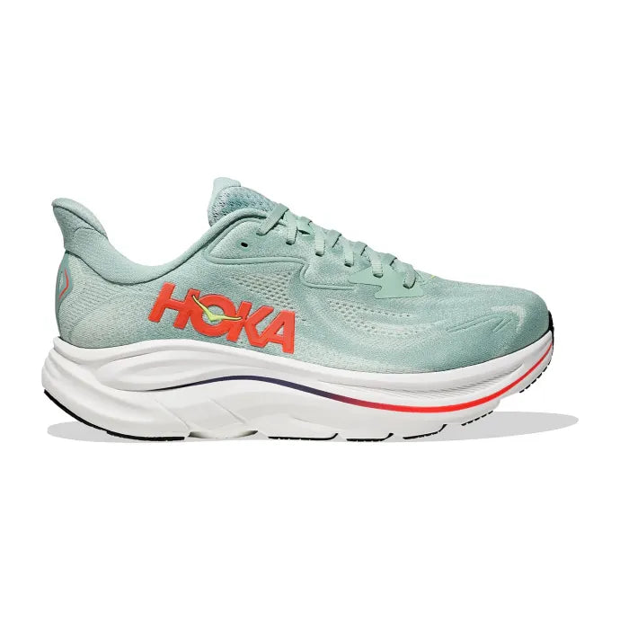 Men's Clifton 10 Wide - Sage/ Neon Flame