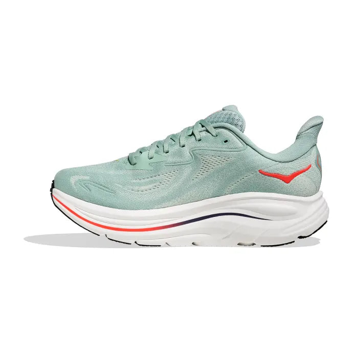 Men's Clifton 10 Wide - Sage/ Neon Flame