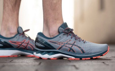 Mega menu showcasing top running gear at The Athlete's Foot, image size 400x248