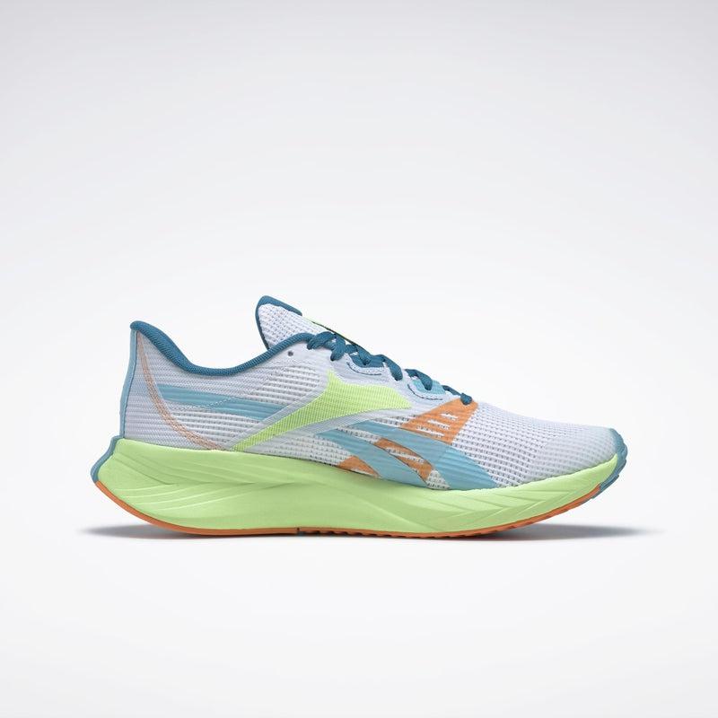 Reebok Men's Energen Tech Plus Road Running Shoes - Ftwr White/Energy Glow/Blue Pearl-Reebok