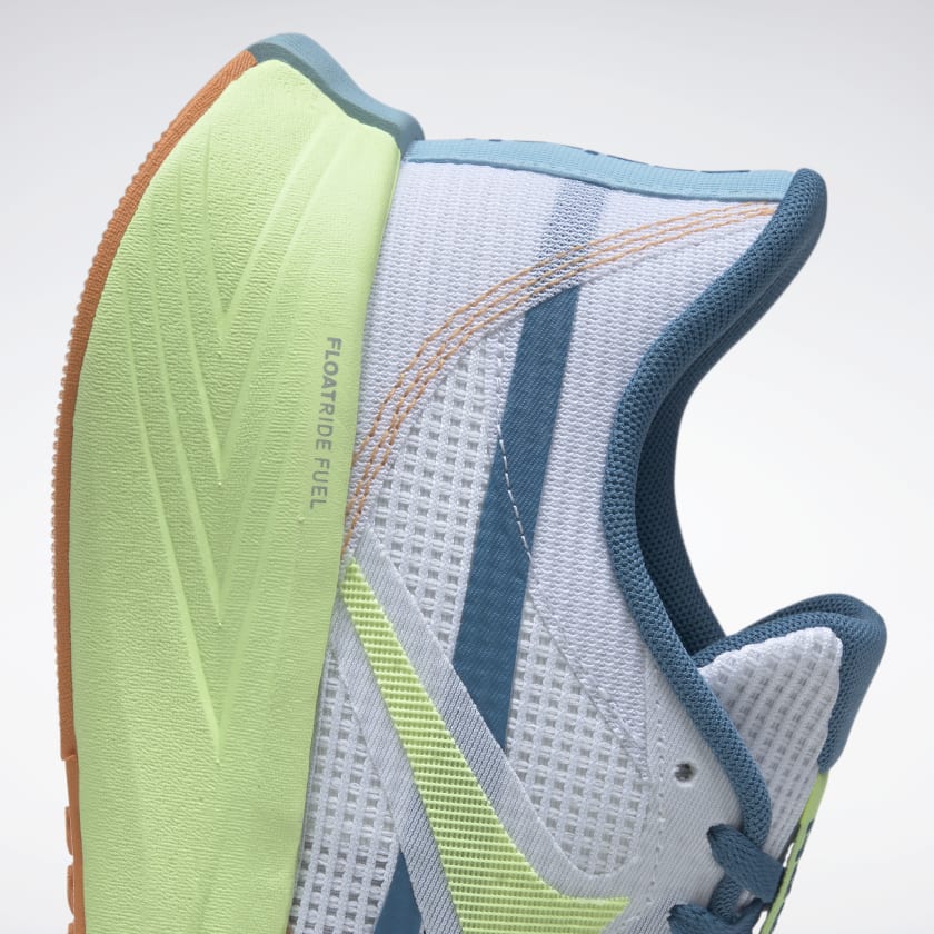 Reebok Men's Energen Tech Plus Road Running Shoes - Ftwr White/Energy Glow/Blue Pearl-Reebok