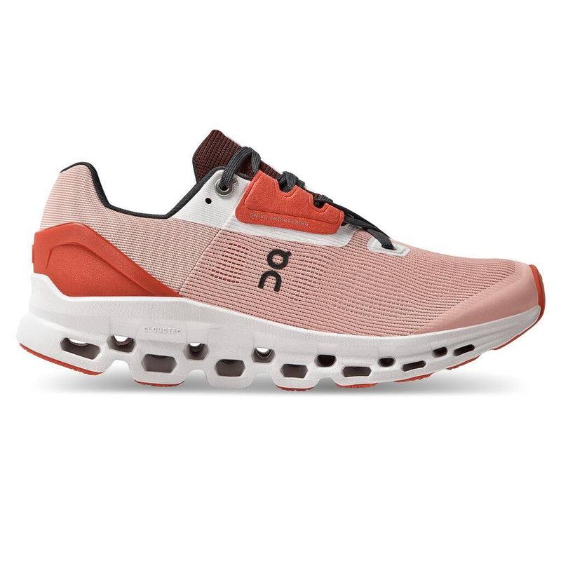 ON Women's Cloudstratus 2.0 Road Running Shoes - Rose/Red-On
