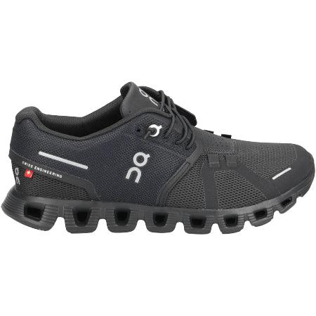 ON Women's Cloud 5 Road Running Shoes-Black-On