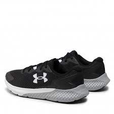 Under Armour Men&#39;s Charged Rogue 3 Road Running Shoes - Black/White-Under Armour