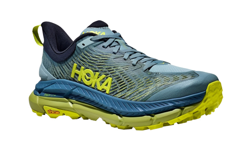 Hoka Men's Mafate Speed 4 Trail Running Shoes Stone Blue/Dark Citron