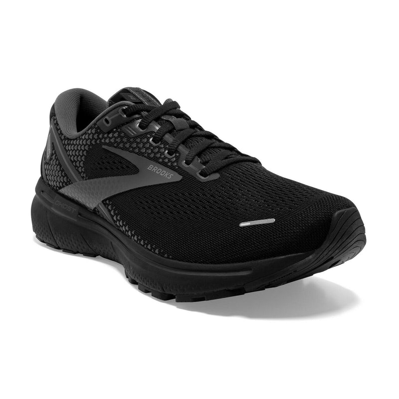 Brooks Men's Ghost 14 Road Running Shoes - Black/Black/Black-Brooks