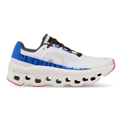 ON Men's CloudMonster Road Running Shoes- Frost/Cobalt-On