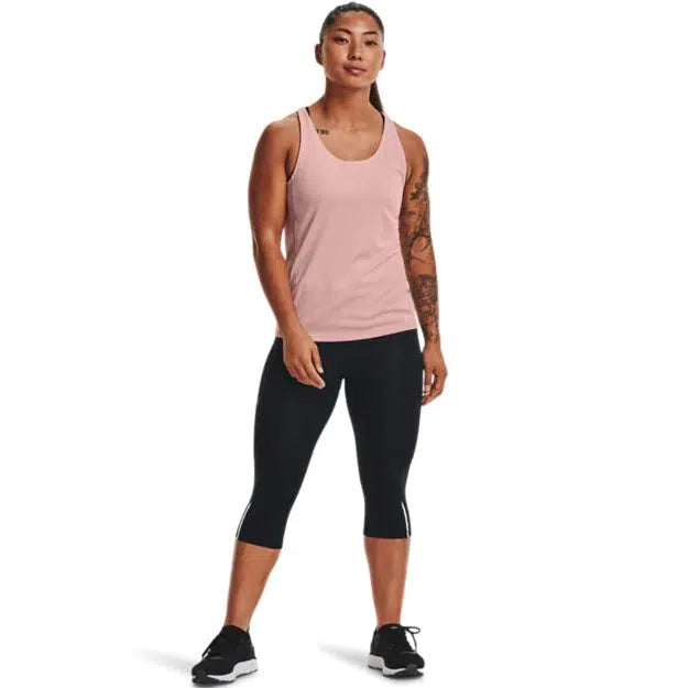 Under Armour Women's Fly-By Tank - Retro Pink LG-Under Armour