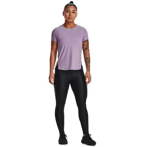 Under Armour Women's Iso-Chill Run Ankle Tights- Black-Under Armour
