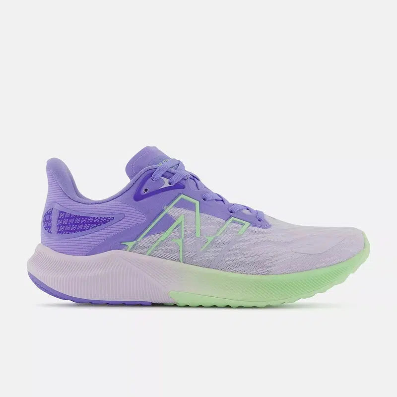 New Balance Women's Fuel Cell Propel v3 (B) Road Running Shoes - Libra Vibrant Spring Glo and Viictory Blue-New Balance