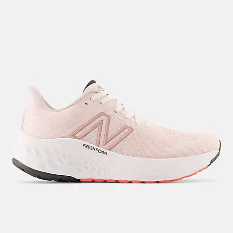 New Balance Women&#39;s Fresh Foam X Vongo V5 (D) Wide Fit Road Running Shoes - Washed pink with grapefruit and stone pink-New Balance