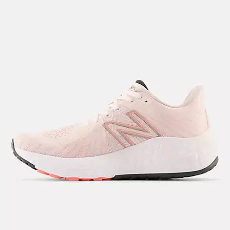 New Balance Women&#39;s Fresh Foam X Vongo V5 (D) Wide Fit Road Running Shoes - Washed pink with grapefruit and stone pink-New Balance
