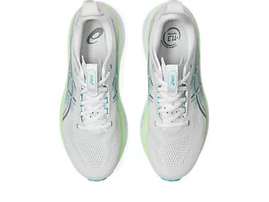 Men's Gel-Kayano 33 - WHITE/ENERGY AQUA