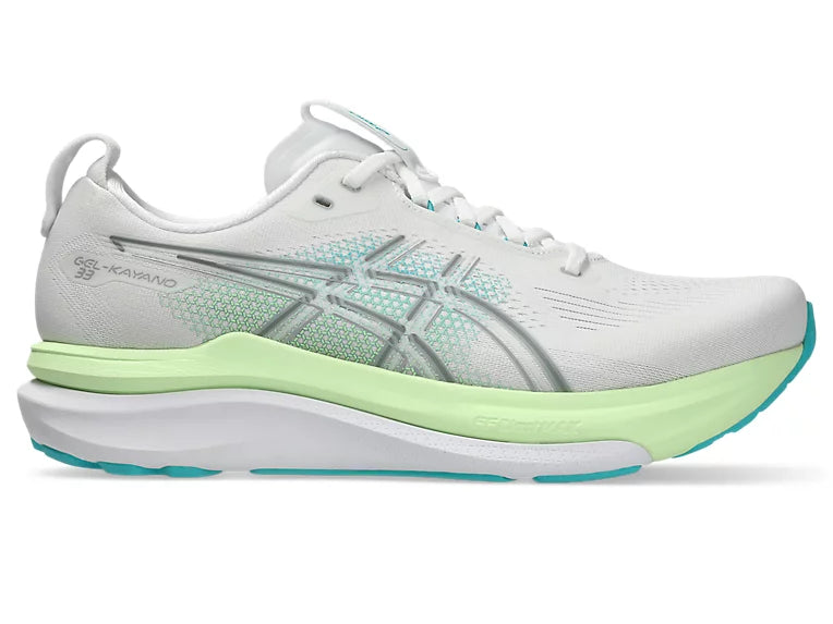 Men's Gel-Kayano 33 - WHITE/ENERGY AQUA