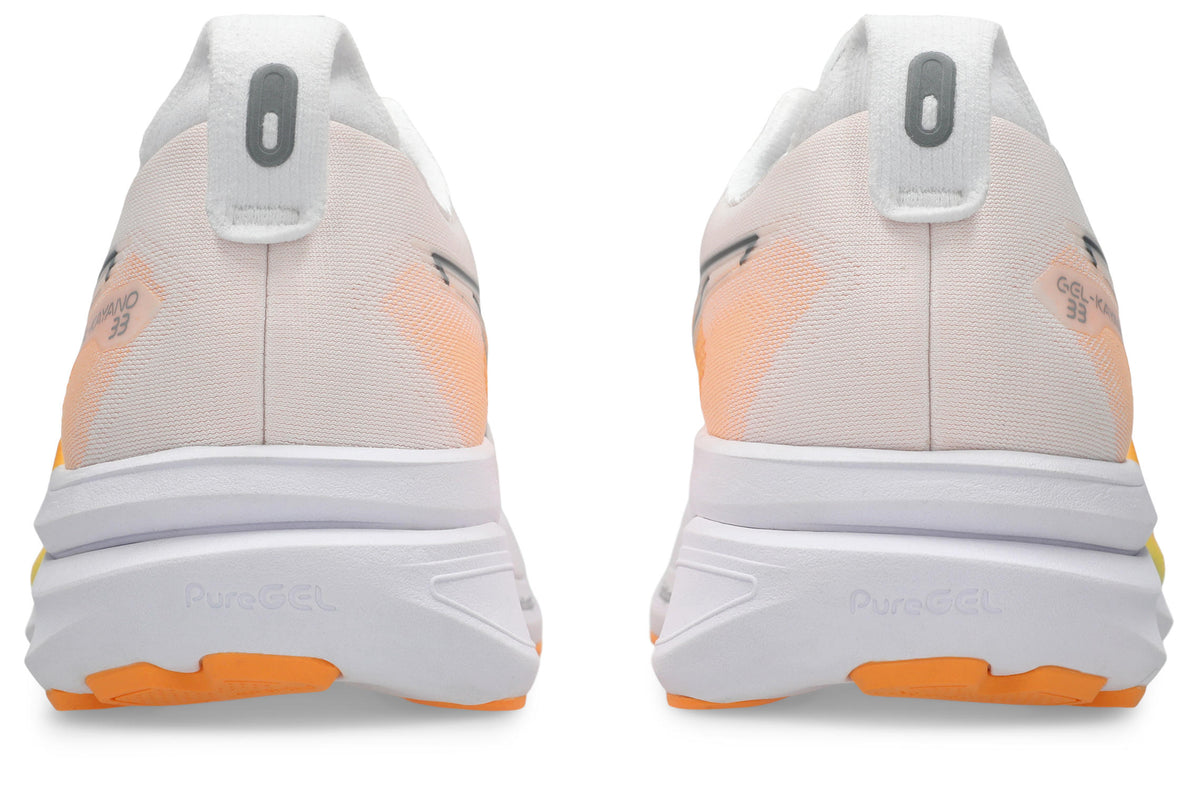 Men's Gel-Kayano 33 - WHITE/STADIUM ORANGE