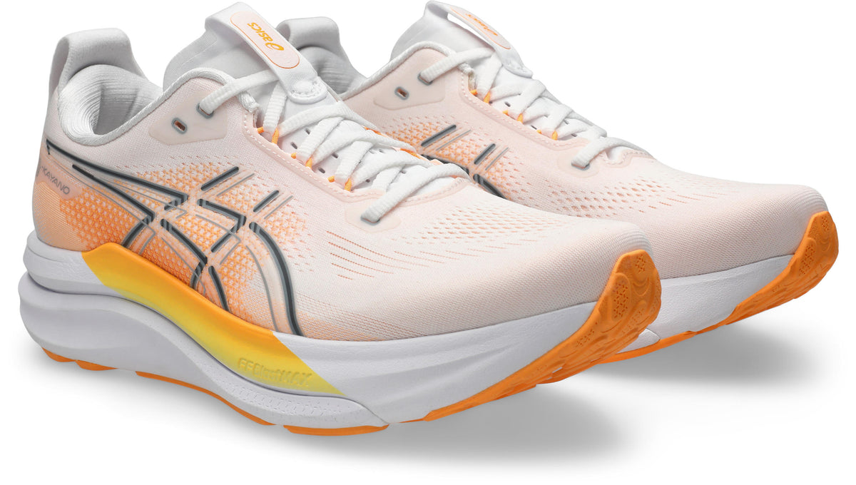 Men's Gel-Kayano 33 - WHITE/STADIUM ORANGE