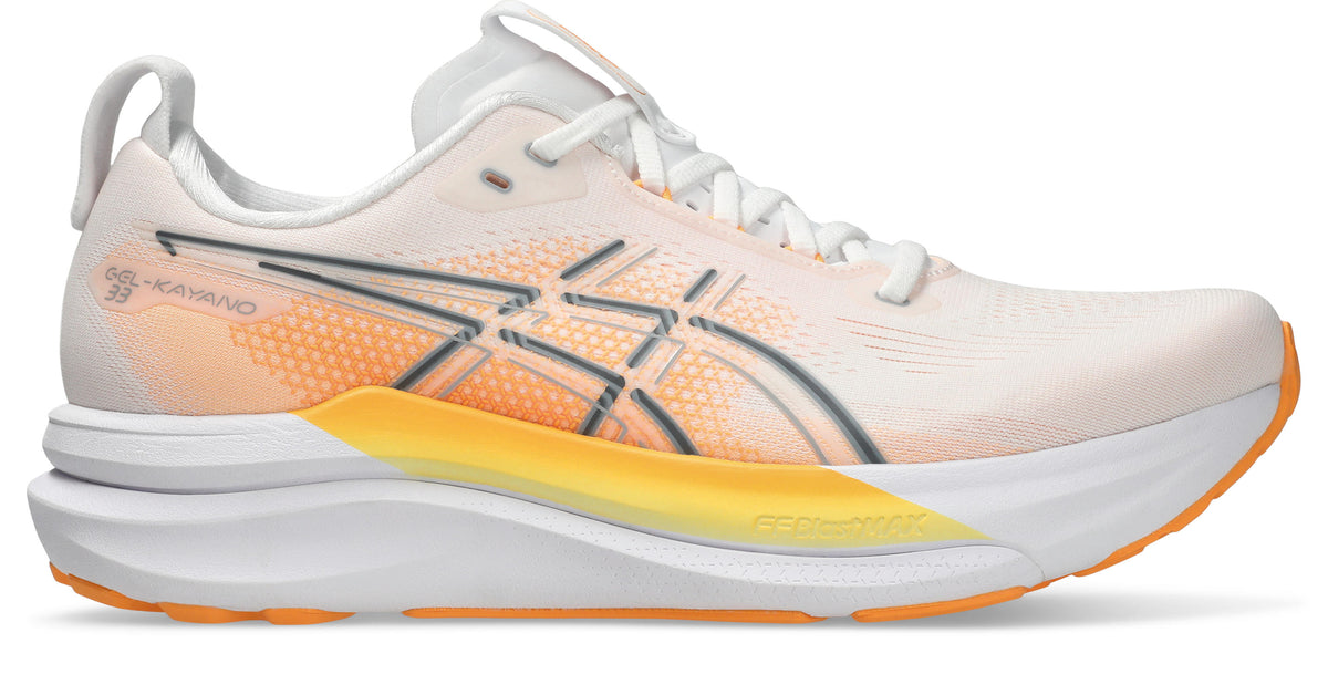 Men's Gel-Kayano 33 - WHITE/STADIUM ORANGE