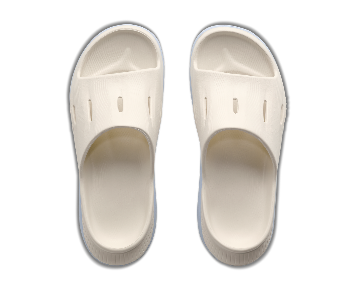 U Ora Athletic Recovery Slide 3 - ALABASTER / AMBIENT BLUE