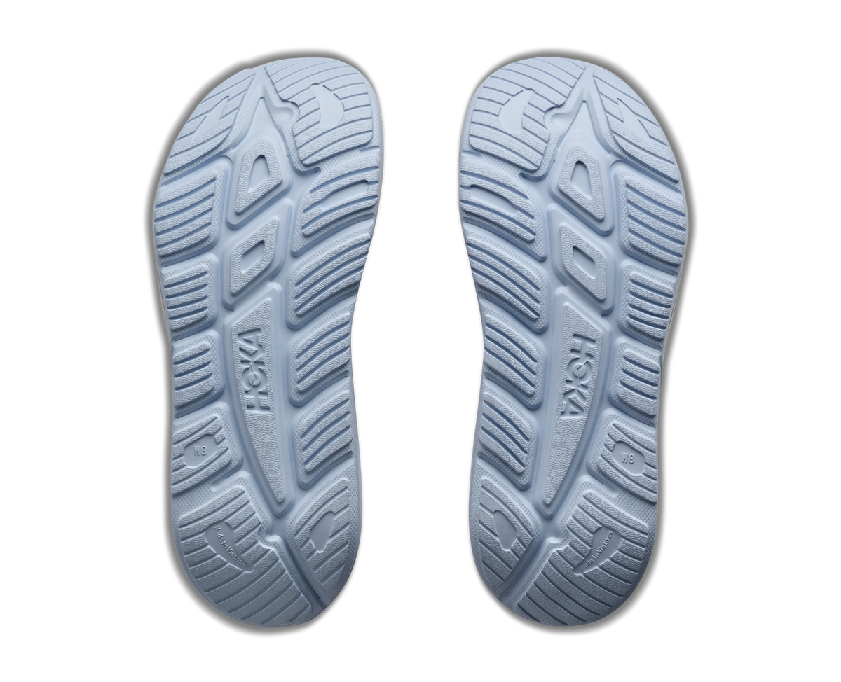 U Ora Athletic Recovery Slide 3 - ALABASTER / AMBIENT BLUE
