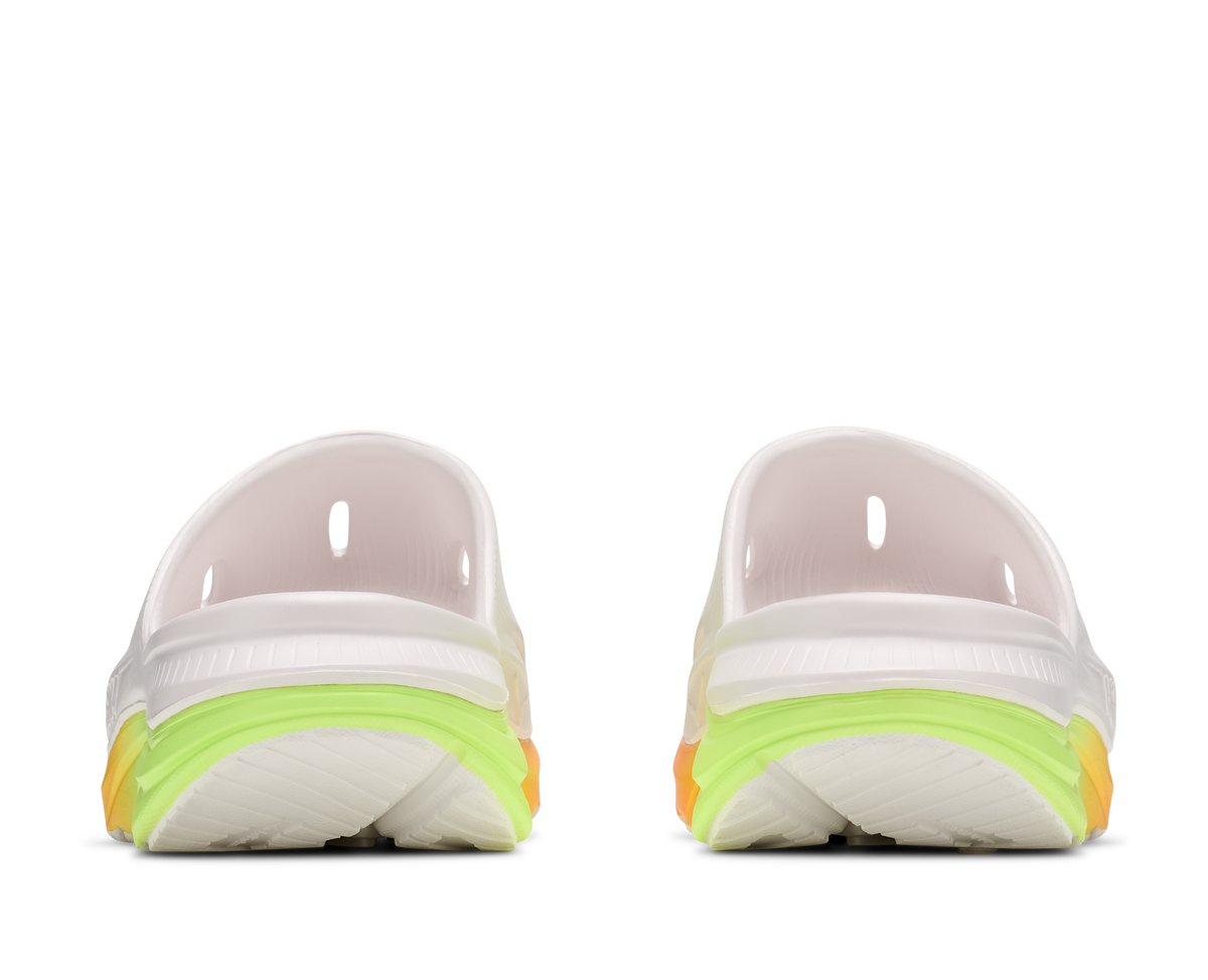 U Ora Athletic Recovery Slide 3 - WHITE / NEON YUZU
