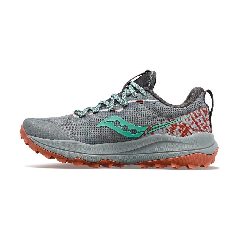 Saucony Women's Xodus Ultra 2 Trail Running Shoes - Fossil/Soot Gris-Saucony