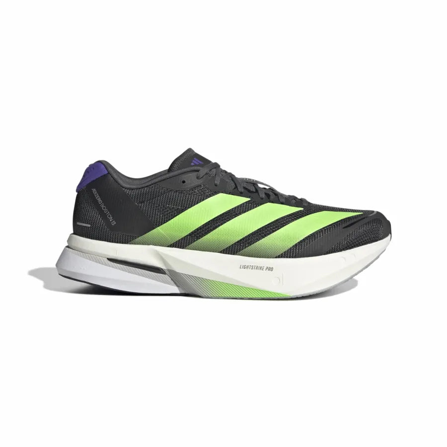 Men's Adizero Boston 13 - core black/lime burst/energy ink
