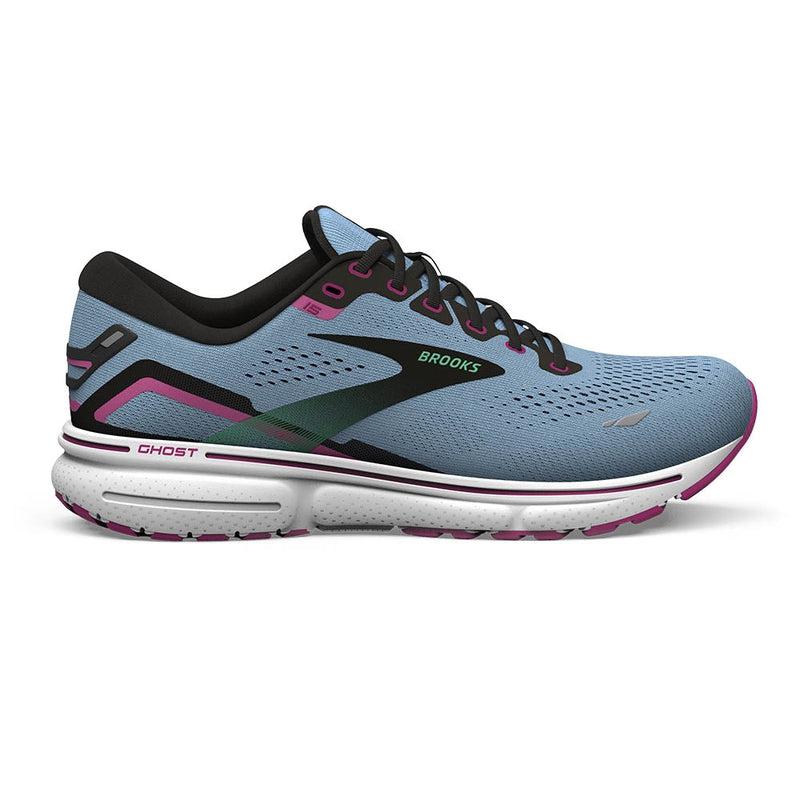 Woman&#39;s Ghost 15 - BLUE BELL/BLK PINK-Brooks