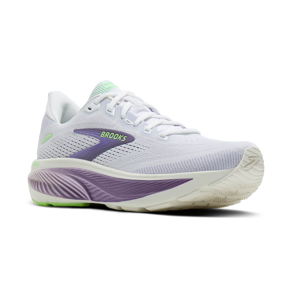 Women's Ghost 18 - White/Purple Hebe/Green