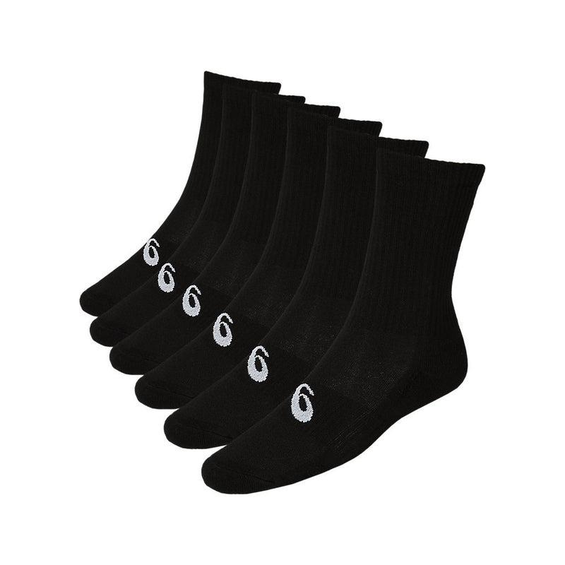 Asics 6Ppk Crew Socks - Black