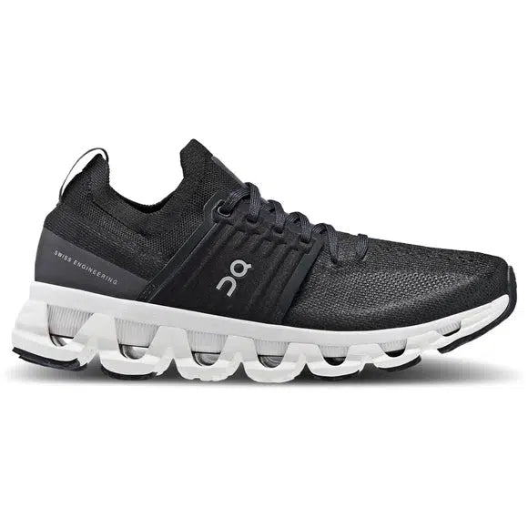 ON Women's CloudSwift 3.0 Road Running Shoes - Black-On