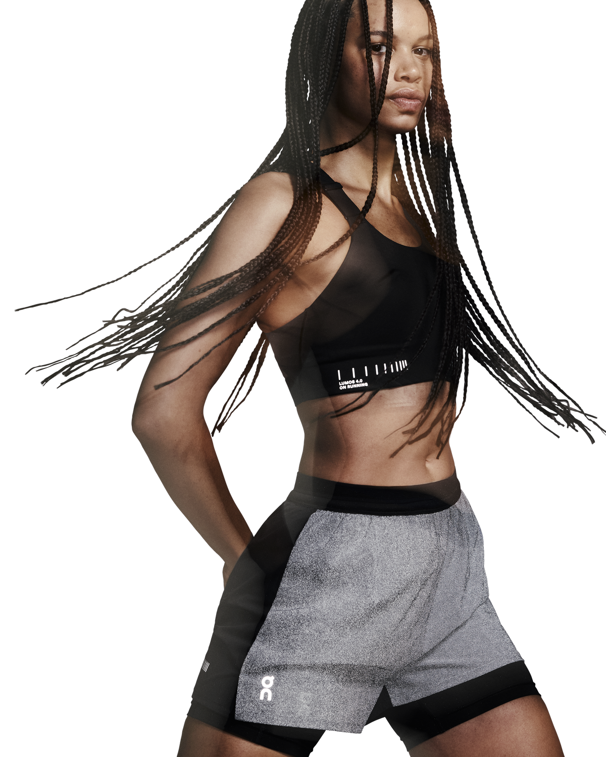 ON Performance Shorts Lumos Eclipse|Black