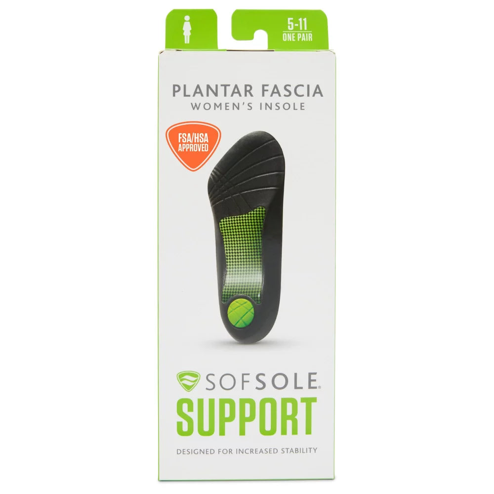 SOFSOLE 3/4 PLANTAR FACIA WOMENS INSOLE