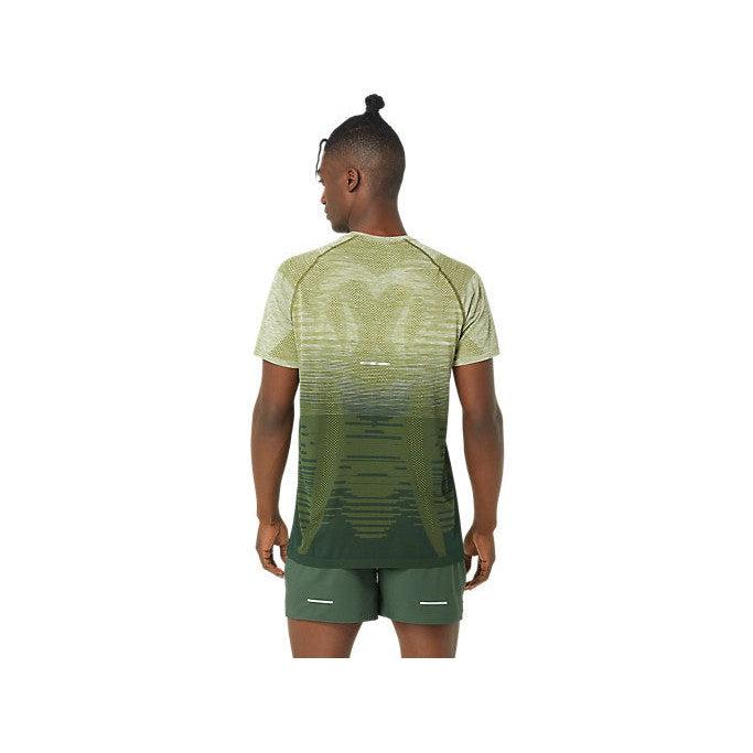 ASICS MENS SEAMLESS SS TOP - Cactus/Rain Forest-Asics