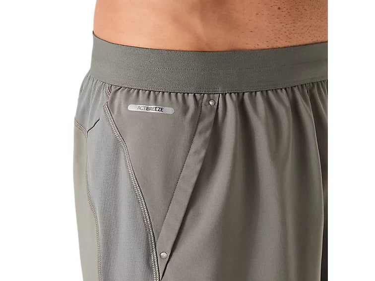 Asics Men's Road 5IN Shorts - TRUFFLE GREY
