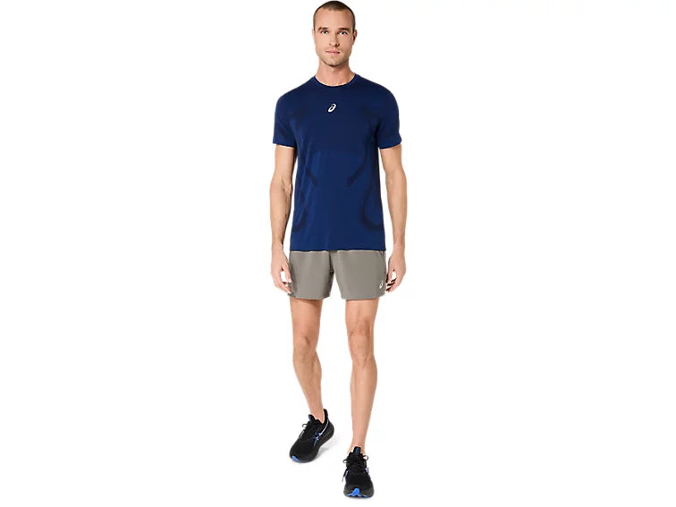 Asics Men's Road 5IN Shorts - TRUFFLE GREY