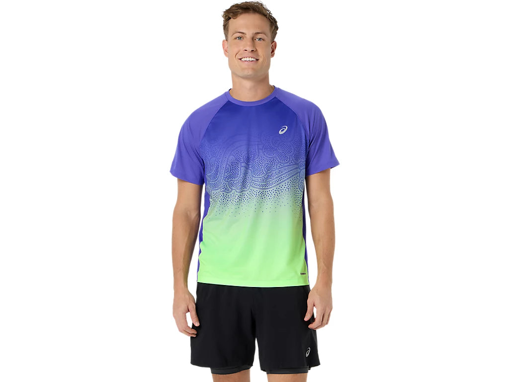 Men's ROAD FADE SS TOP - ENERGY AQUA