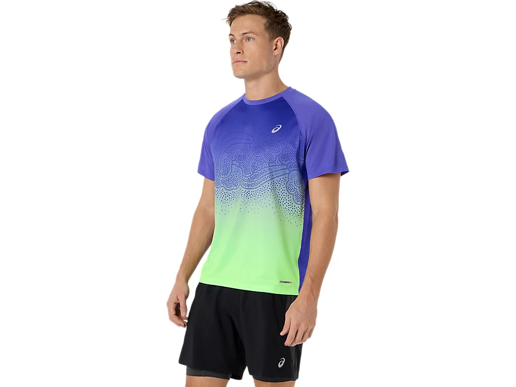 Men's ROAD FADE SS TOP - ENERGY AQUA
