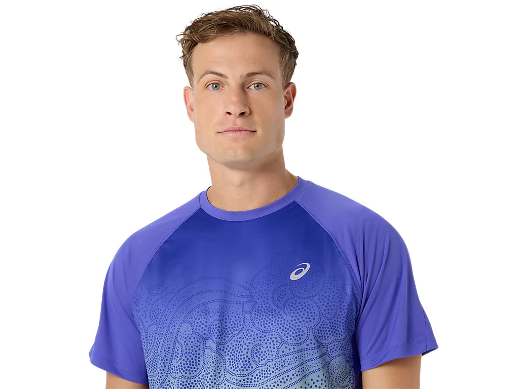 Men's ROAD FADE SS TOP - ENERGY AQUA