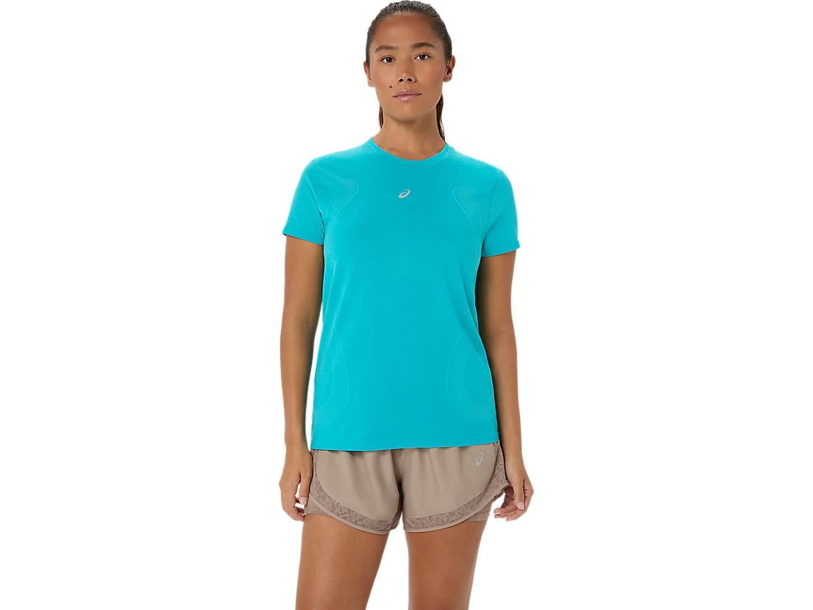 WOMEN'S ROAD SEAMLESS SS TOP - ENERGY AQUA