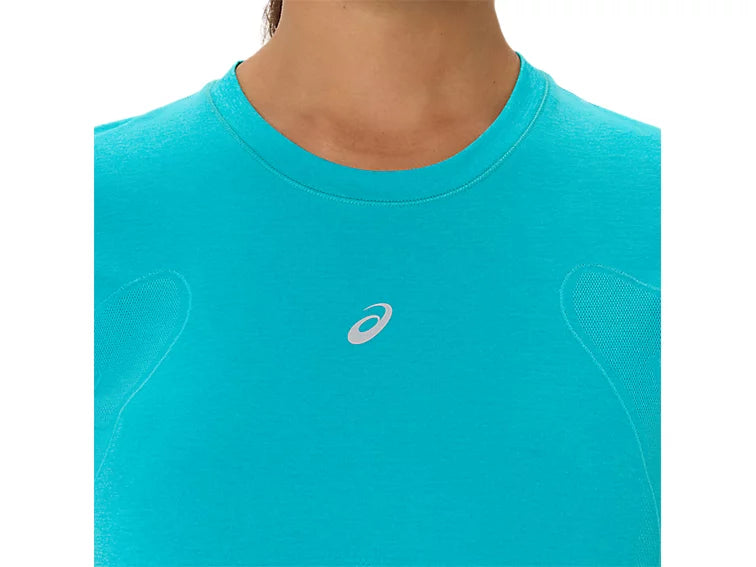 WOMEN'S ROAD SEAMLESS SS TOP - ENERGY AQUA