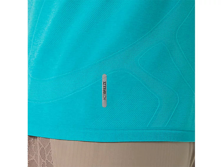 WOMEN'S ROAD SEAMLESS SS TOP - ENERGY AQUA