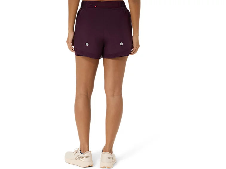 Women's NAGINO RUN 2-N-1 SHORT - DARK AUBERGINE