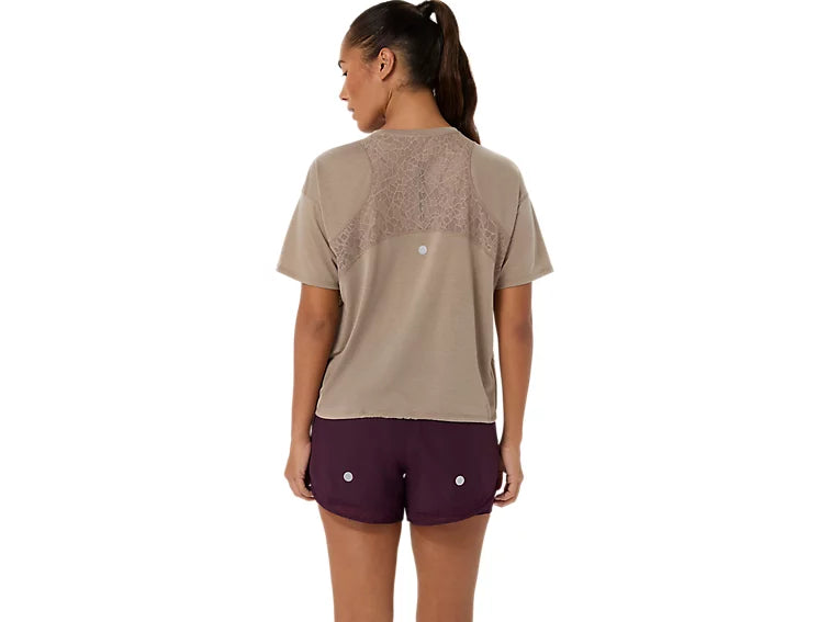 WOMEN'S NAGINO RUN SS TOP - GREIGE