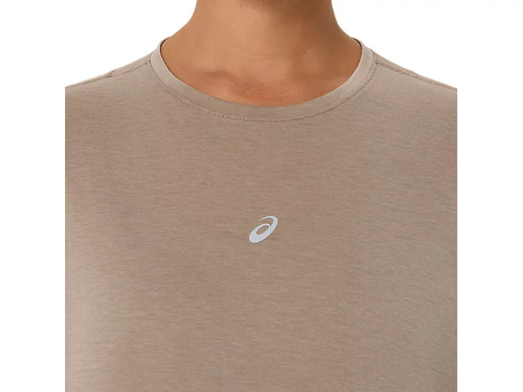 WOMEN'S NAGINO RUN SS TOP - GREIGE