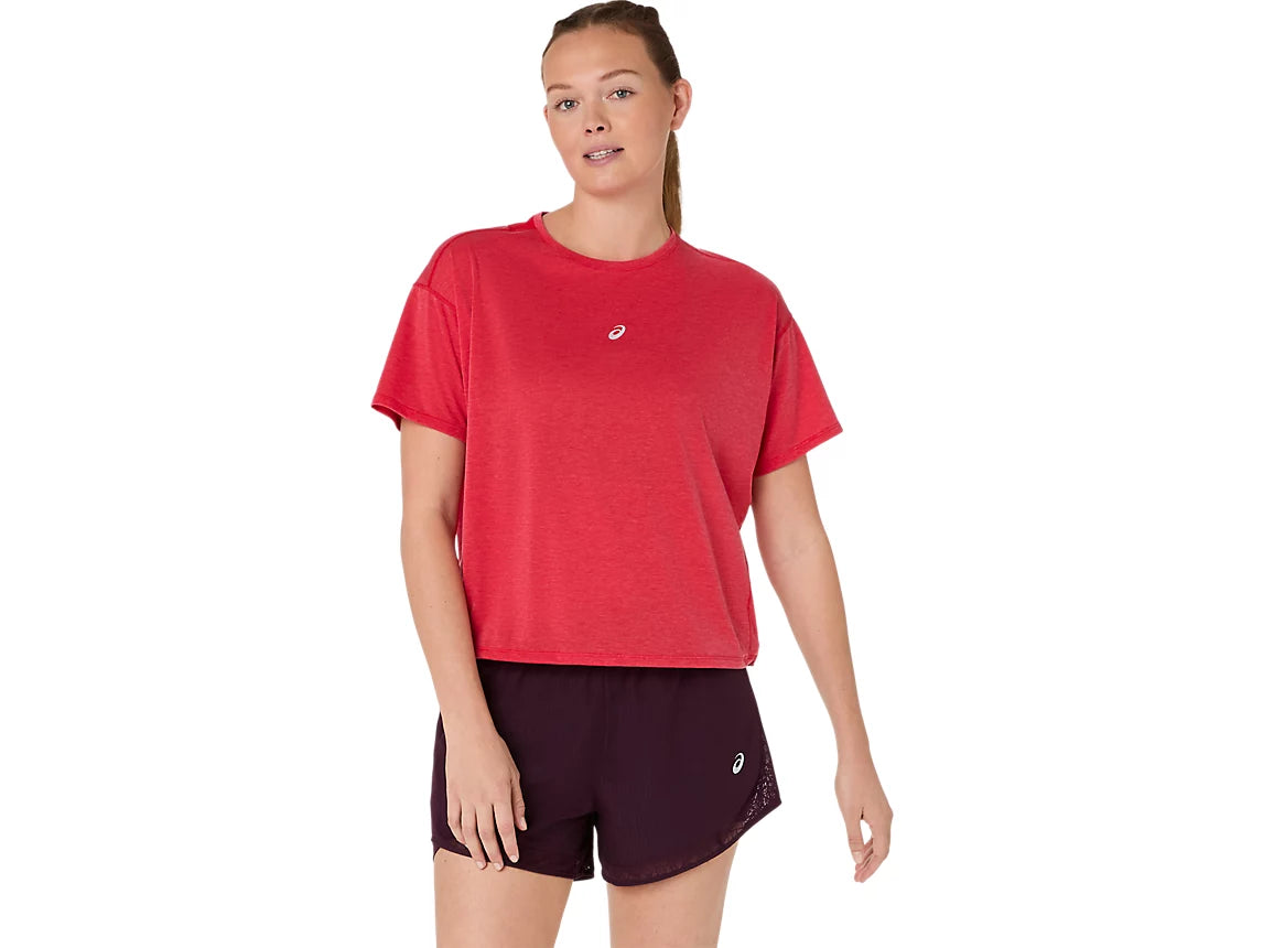 WOMEN'S NAGINO RUN SS TOP - SPEED RED